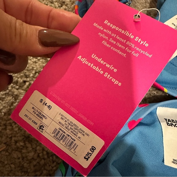 TABITHA BROWN x Target Tropical Leopard Print High Cut Bikini Set NWT Sz. S / M - Picture 4 of 15